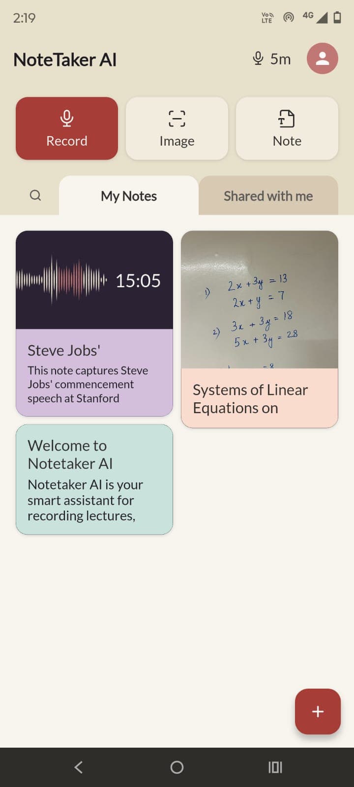 Notes AI: Intelligent Note Taker preview 2
