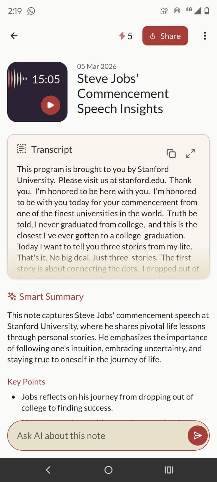 Notes AI: Intelligent Note Taker preview 5